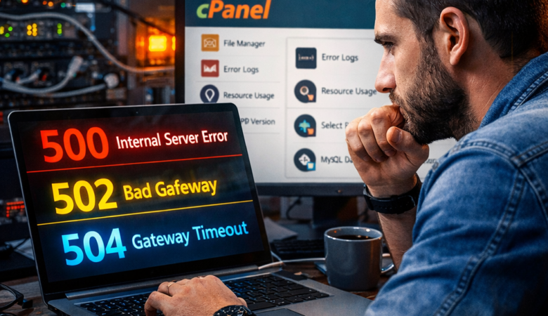 500/502/504 Hataları Nedir? cPanel Üzerinden Teşhis + Çözüm