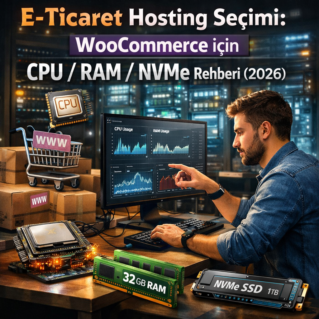 e-ticaret için hosting seçimi: ihtiyaç duyulan gereksinimler