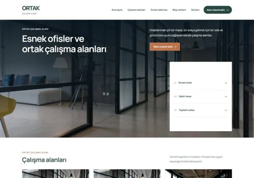 Ortak Ofis — Ortak hazır WordPress site tasarımı
