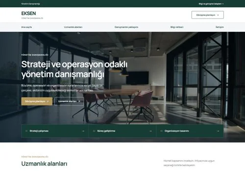 Danışmanlık — Eksen hazır WordPress site tasarımı