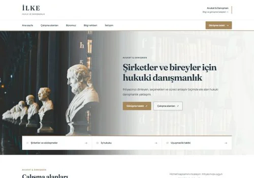 Hukuk Bürosu II — İlke hazır WordPress site tasarımı