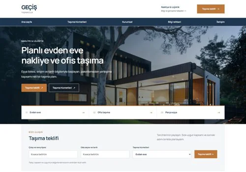 Nakliye II — Geçiş hazır WordPress site tasarımı