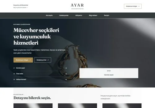 Mücevher II — Ayar hazır WordPress site tasarımı