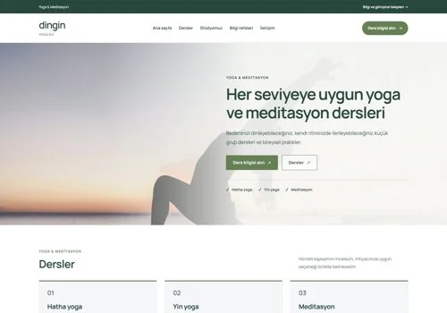 Yoga — Dingin hazır WordPress site tasarımı