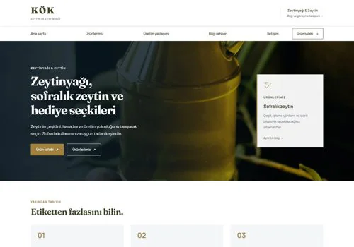 Zeytinyağı — Kök hazır WordPress site tasarımı
