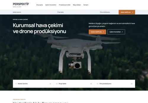 Hava Çekimi — Perspektif hazır WordPress site tasarımı