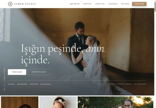 Fotoğrafçı & Stüdyo hazır WordPress site tasarımı