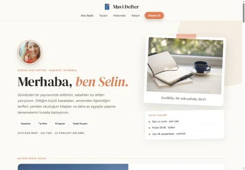 Kişisel Blog hazır WordPress site tasarımı