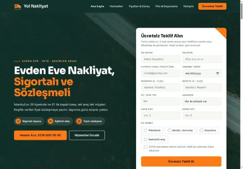 Nakliye & Lojistik hazır WordPress site tasarımı