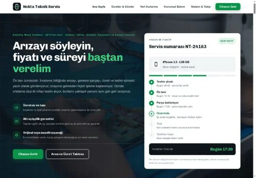 Telefon & Bilgisayar Teknik Servisi hazır WordPress site tasarımı