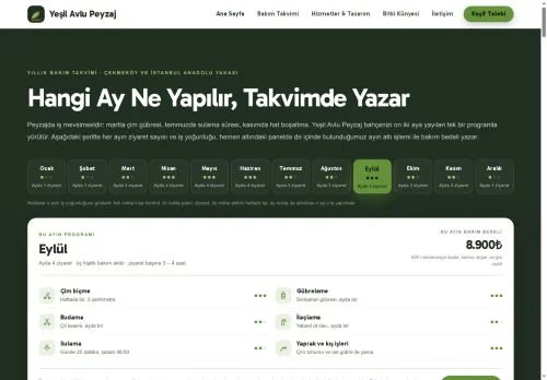 Peyzaj & Bahçe Bakımı hazır WordPress site tasarımı