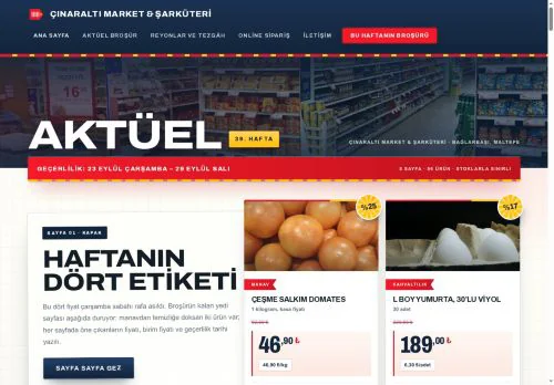 Semt Marketi & Şarküteri hazır WordPress site tasarımı