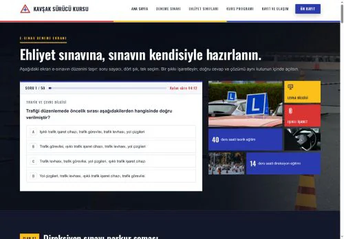 Sürücü Kursu (MTSK) hazır WordPress site tasarımı