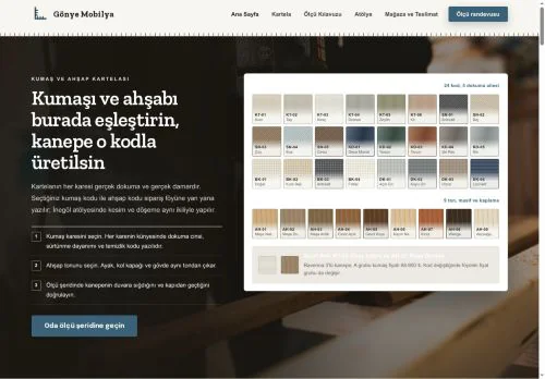 Mobilya Mağazası & Marangoz Atölyesi hazır WordPress site tasarımı
