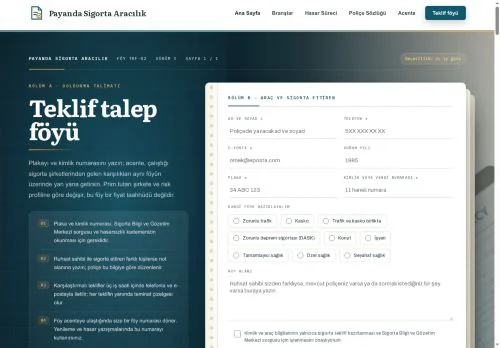 Sigorta Acentesi hazır WordPress site tasarımı