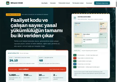 İş Sağlığı ve Güvenliği (OSGB) hazır WordPress site tasarımı
