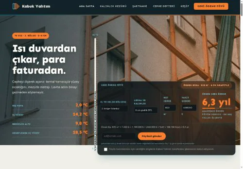 Mantolama & Isı Yalıtımı hazır WordPress site tasarımı