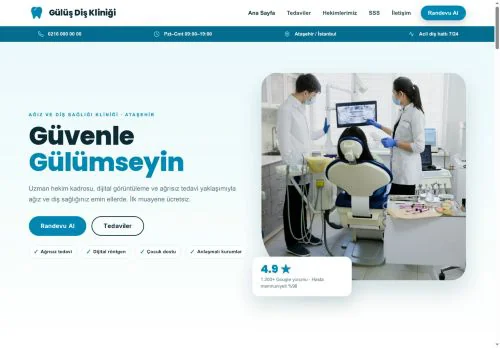 Diş Kliniği hazır WordPress site tasarımı