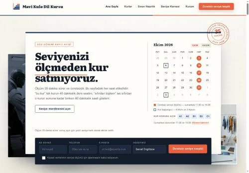 Yabancı Dil Kursu hazır WordPress site tasarımı