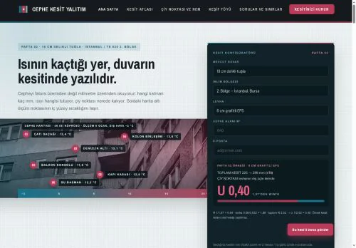 Cephe Yalıtımı & Kesit Atölyesi hazır WordPress site tasarımı